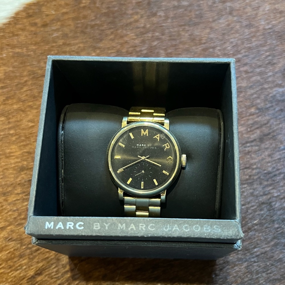 Gold & Black Marc Jacobs Watch